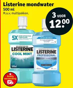 Kruidvat Listerine mondwater aanbieding