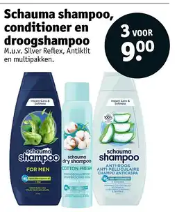 Kruidvat Schauma shampoo, conditioner en droogshampoo aanbieding