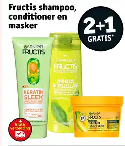 Kruidvat Fructis shampoo, conditioner en masker aanbieding