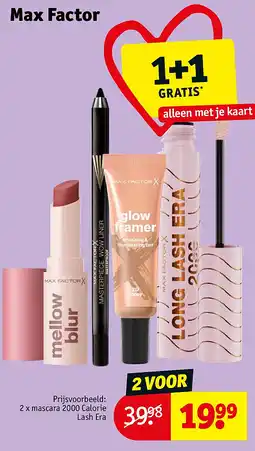 Kruidvat Max Factor aanbieding