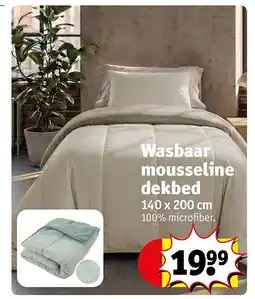 Kruidvat Wasbaar mousseline dekbed aanbieding