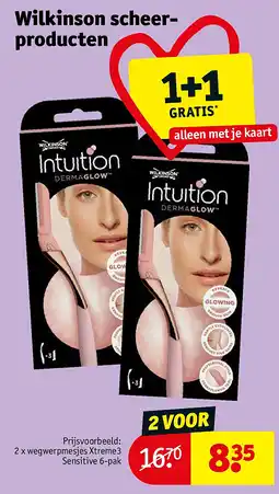 Kruidvat Wilkinson scheer- producten aanbieding