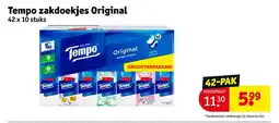 Kruidvat Tempo zakdoekjes Original aanbieding