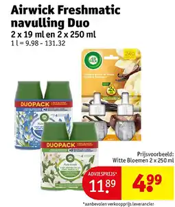 Kruidvat Airwick Freshmatic navulling Duo aanbieding