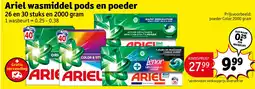 Kruidvat Ariel wasmiddel pods en poeder aanbieding