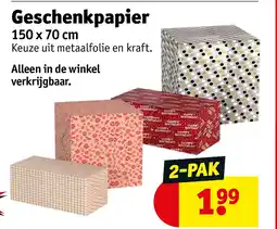 Kruidvat Geschenkpapier aanbieding