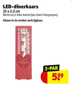 Kruidvat LED-dinerkaars aanbieding