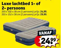 Kruidvat Luxe luchtbed 1- of 2- persoons 203 x 102 x 38 cm (1 persoons aanbieding