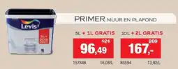 Hubo PRIMER MUUR EN PLAFOND 5L + 1L GRATIS aanbieding