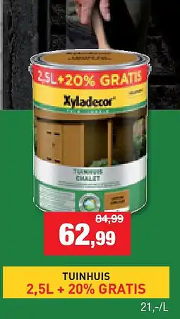 Hubo TUINHUIS 2,5L + 20% GRATIS aanbieding