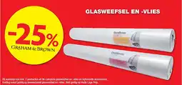 Hubo GLASWEEFSEL EN -VLIES aanbieding