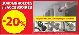 Hubo GORDIJNROEDES en ACCESSOIRES aanbieding