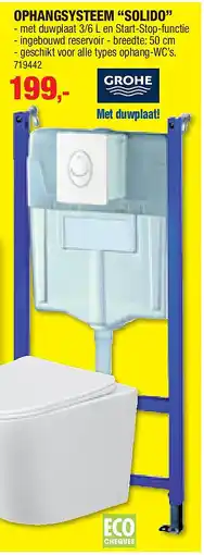 Hubo OPHANGSYSTEEM “SOLIDO” aanbieding