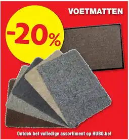 Hubo VOETMATTEN aanbieding