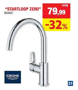 Hubo KEUKENKRAAN “STARTLOOP ZERO” aanbieding