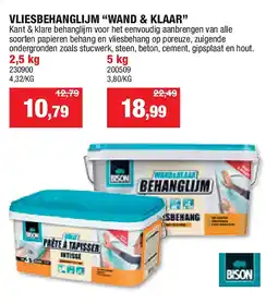 Hubo VLIESBEHANGLIJM “WAND & KLAAR” den zoals stucwerk, steen, beton, cement, gipsplaat en hout aanbieding