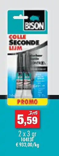 Hubo Bison vloeibare secondelijm 2x3 g transparant aanbieding