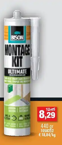 Hubo Bison Ultimate montagekit 440g aanbieding