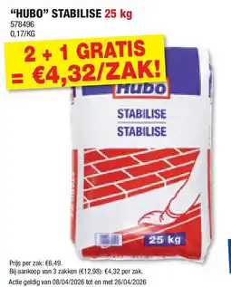 Hubo “HUBO” STABILISE 25 kg aanbieding