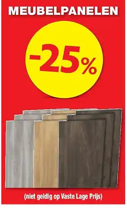 Hubo MEUBELPANELEN aanbieding