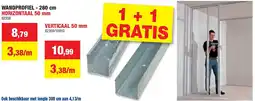 Hubo WANDPROFIEL - 260 cm HORIZONTAAL 50 mm aanbieding