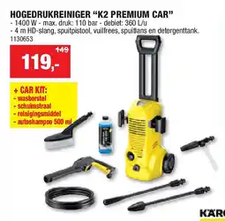Hubo HOGEDRUKREINIGER “K2 PREMIUM CAR” aanbieding
