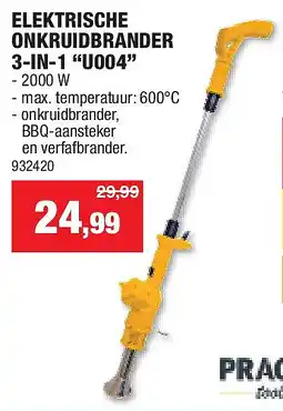 Hubo ELEKTRISCHE ONKRUIDBRANDER 3-IN-1 “U004” aanbieding