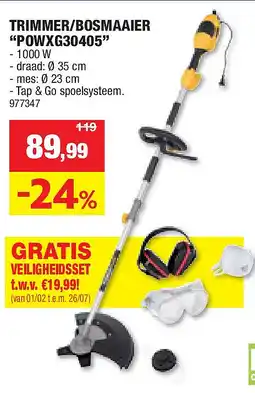Hubo TRIMMER/BOSMAAIER “POWXG30405” aanbieding