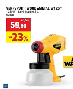 Hubo VERFSPUIT “WOOD&METAL W125” aanbieding