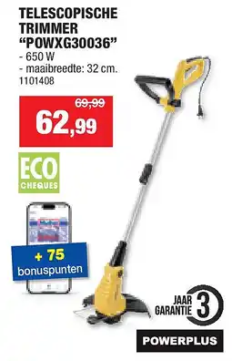 Hubo TELESCOPISCHE TRIMMER “POWXG30036” aanbieding