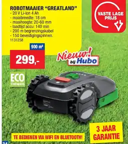 Hubo ROBOTMAAIER “GREATLAND” aanbieding