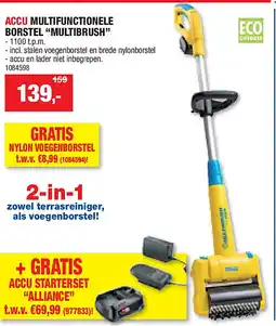 Hubo ACCU MULTIFUNCTIONELE BORSTEL “MULTIBRUSH” aanbieding