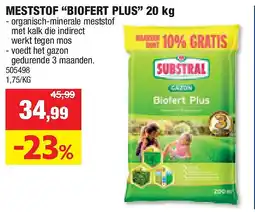 Hubo MESTSTOF “BIOFERT PLUS” 20 kg aanbieding