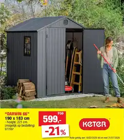 Hubo “DARWIN 66” 190 x 183 cm aanbieding