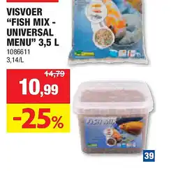 Hubo VISVOER “FISH MIX - UNIVERSAL MENU” 3,5 L aanbieding