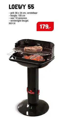 Hubo Barbecook Loewy 55 barbecue zwart aanbieding