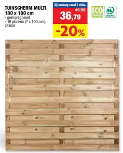 Hubo TUINSCHERM MULTI 180 x 180 cm aanbieding