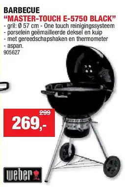 Hubo BARBECUE “MASTER-TOUCH E-5750 BLACK” aanbieding