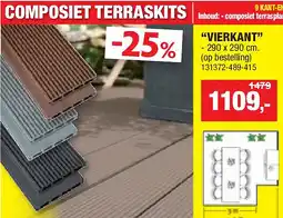 Hubo “VIERKANT” aanbieding