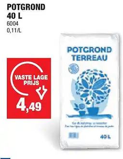 Hubo POTGROND 40 L aanbieding