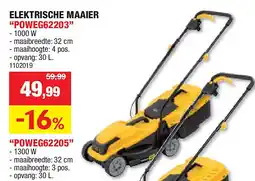 Hubo ELEKTRISCHE MAAIER “POWEG62203” aanbieding