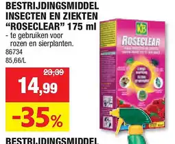 Hubo BESTRIJDINGSMIDDEL INSECTEN EN ZIEKTEN “ROSECLEAR” 175 ml aanbieding