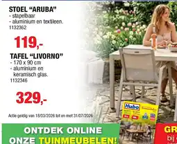 Hubo STOEL “ARUBA” aanbieding
