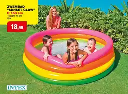 Hubo Intex Sunset Glow kinderzwembad 168x46 cm aanbieding