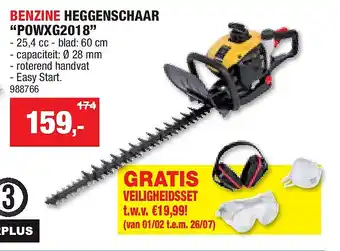 Hubo BENZINE HEGGENSCHAAR “POWXG2018” aanbieding