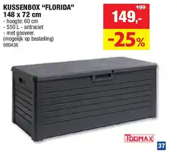 Hubo KUSSENBOX “FLORIDA” 148 x 72 cm aanbieding
