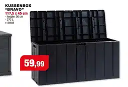 Hubo Bravo opbergbox antraciet aanbieding