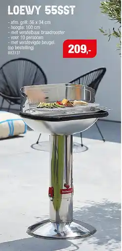 Hubo Barbecook Loewy 55 barbecue aanbieding