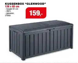 Hubo Keter Glenwood kussenbox 128x65x61 cm antraciet aanbieding