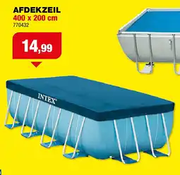 Hubo Intex afdekzeil voor zwembad 400x200 cm aanbieding